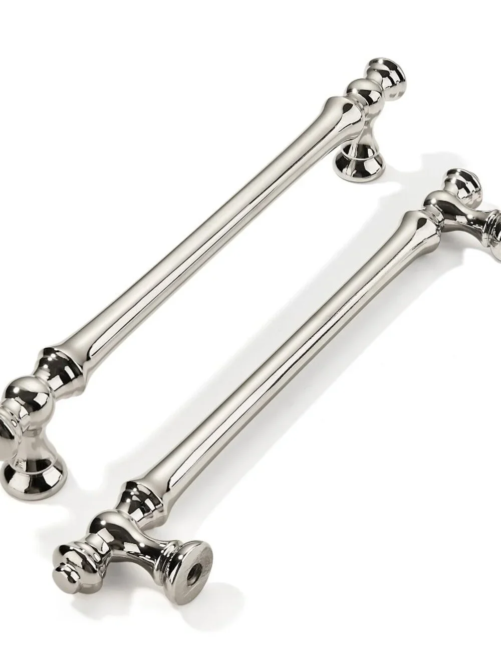 khtumeware 10 Pack 6-1/4 Inch (160mm) Polished Nickel Cabinet Drawer Pulls for